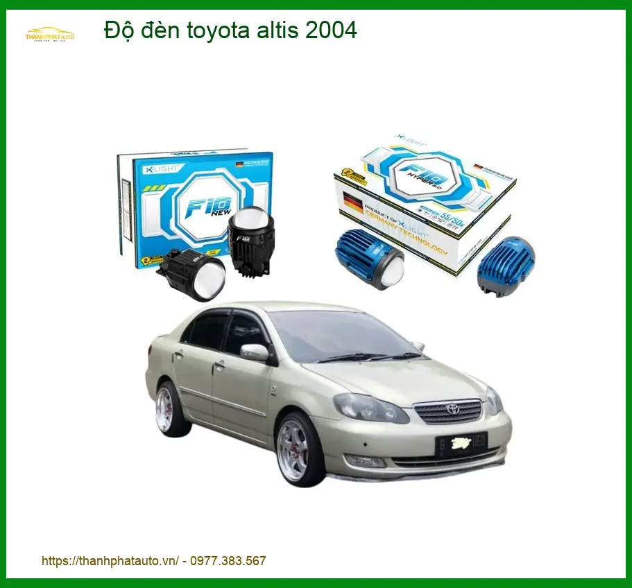 Độ Đèn Toyota Altis 2004 - Trung Tâm Lắp Đặt Chính Hãng TPHCM