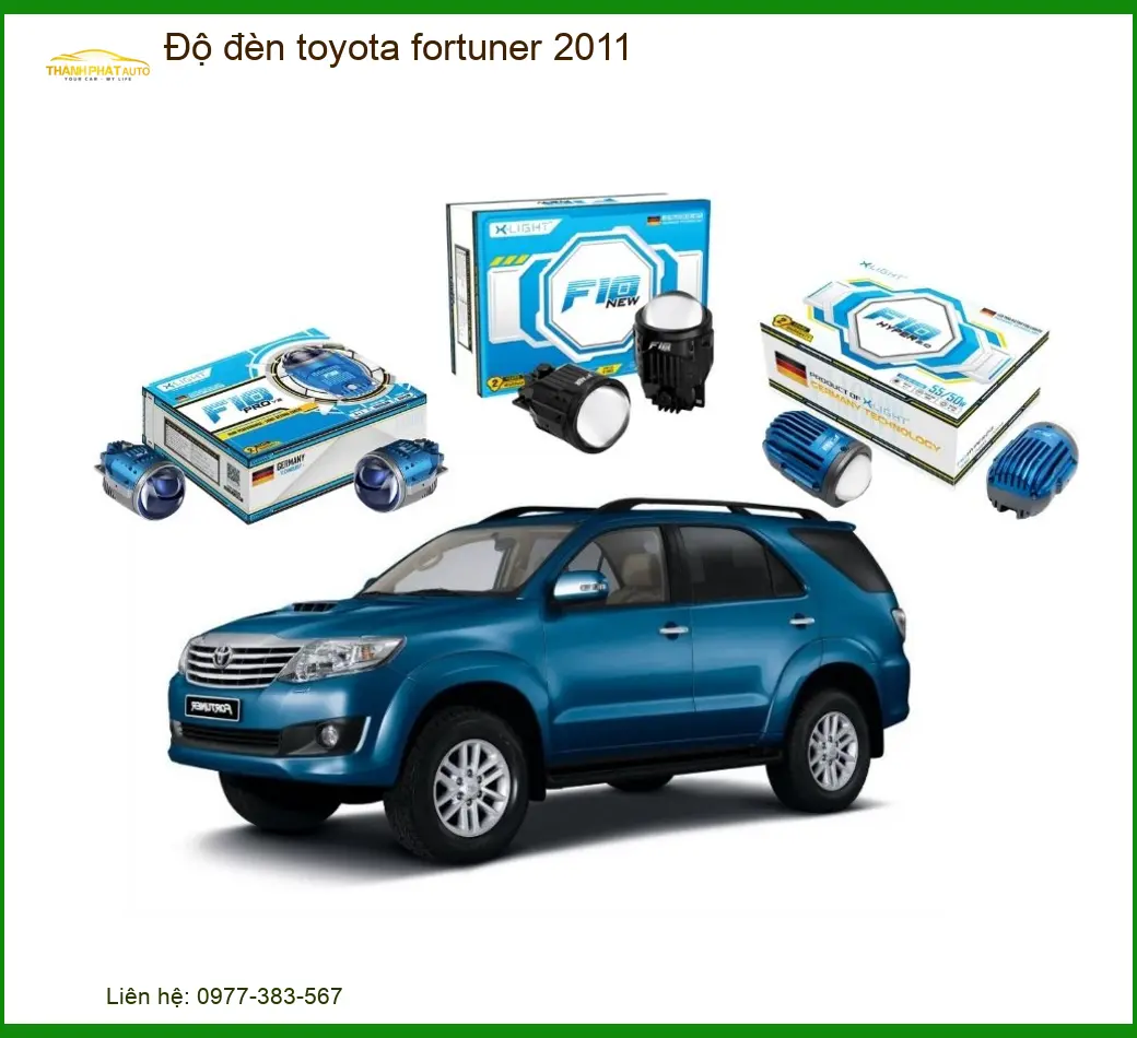 Độ đèn Bi Xenon LED Toyota Fortuner 2011 - Trung Tâm Lắp Đặt Chính Hãng TPHCM