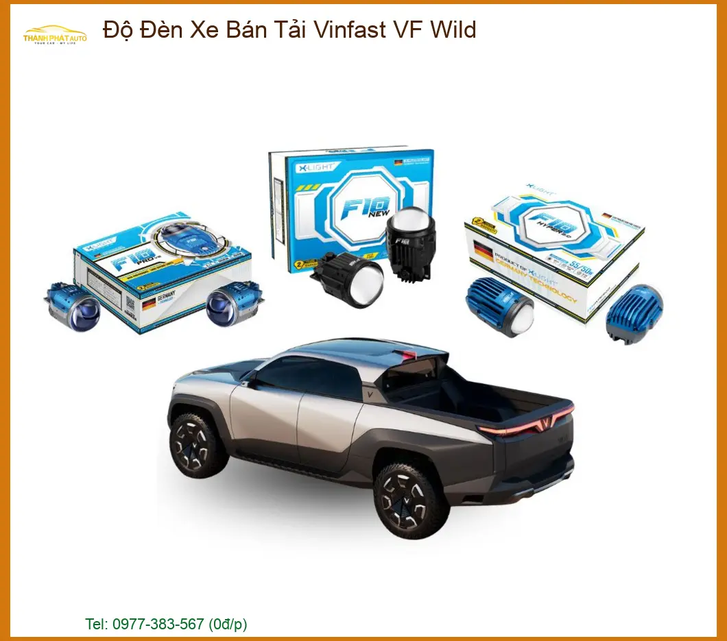 Độ Đèn Xe Bán Tải Vinfast VF Wild - Trung Tâm Độ Đèn Uy Tín TPHCM