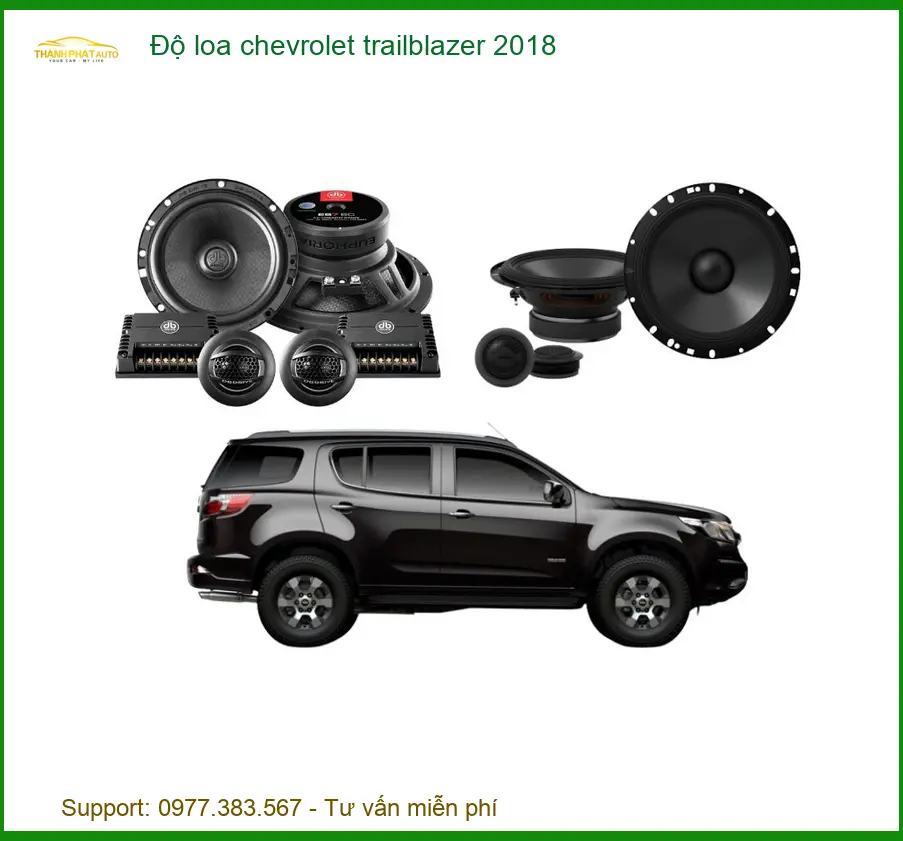 Độ Loa Chevrolet Trailblazer 2018 - Trung Tâm Nâng Cấp Uy Tín TPHCM