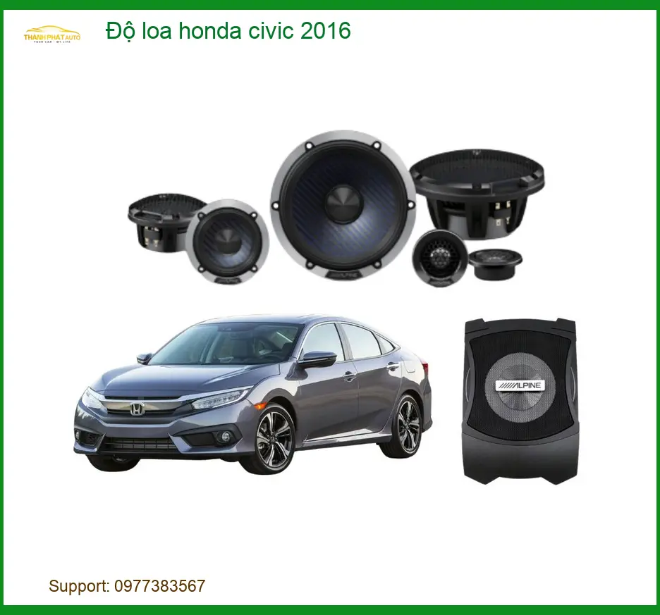 Độ Loa Honda Civic 2016 - Trung Tâm Lắp Đặt Uy Tín TPHCM