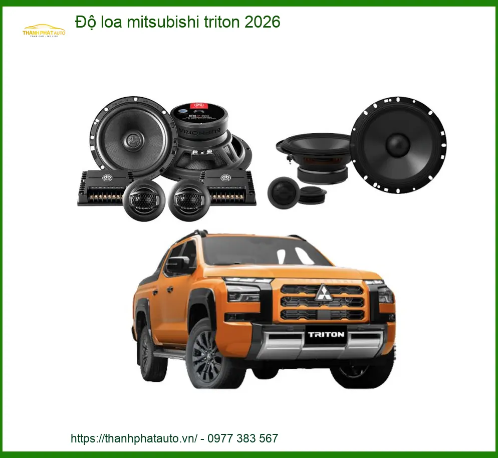 Nâng Cấp Âm Thanh Mitsubishi Triton 2026 - Địa Chỉ Lắp Đặt Chính Hãng TPHCM