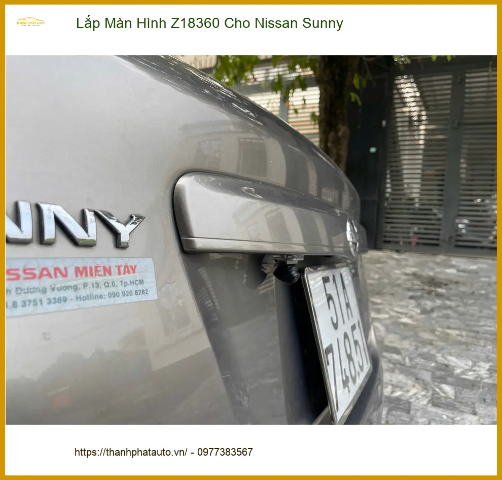 Chú Phước lắp Màn Hình Z18360 cho Nissan Sunny tại Quận 9 ảnh thực tế 4