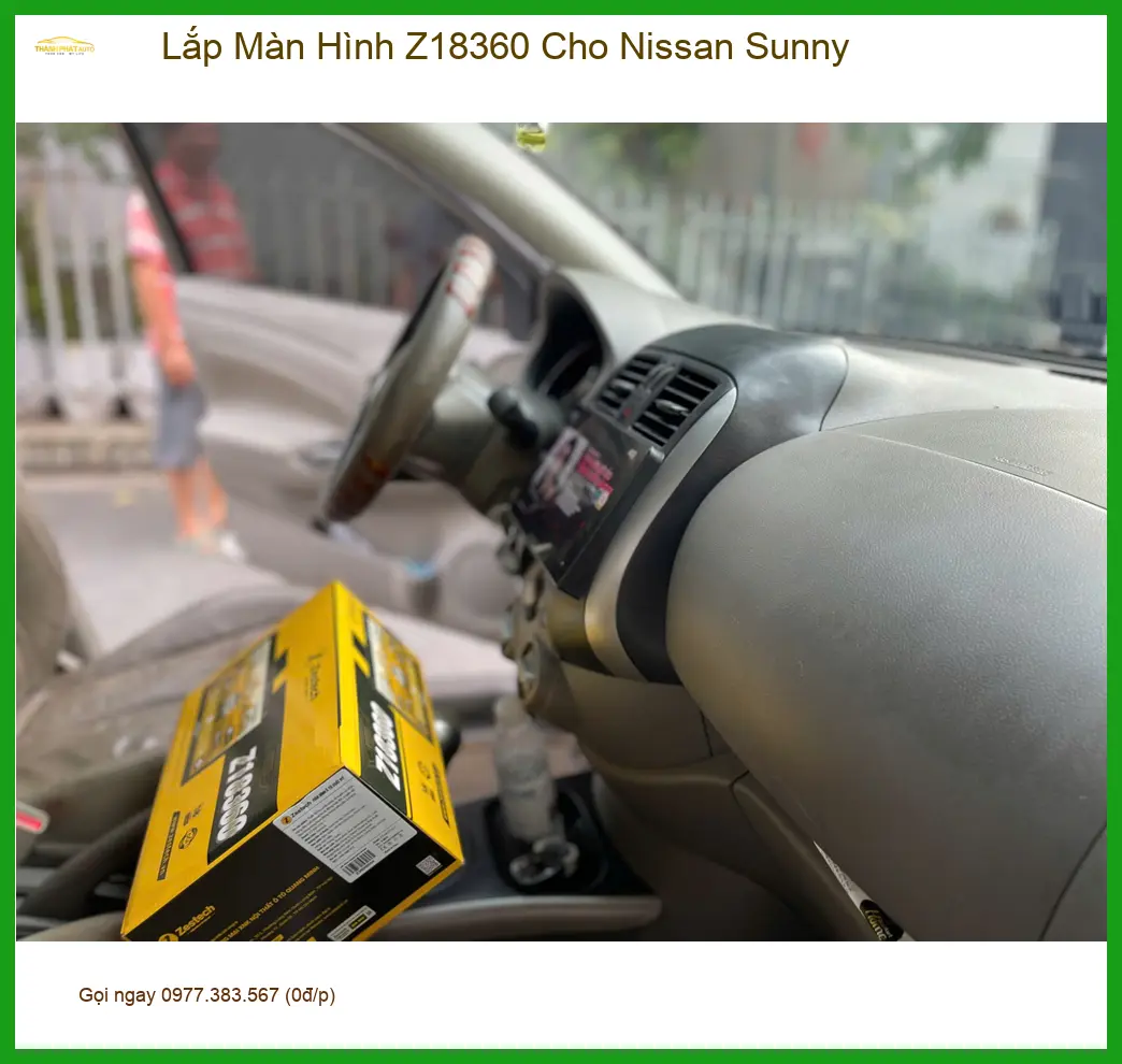 Chú Phước lắp Màn Hình Z18360 cho Nissan Sunny tại Quận 9 ảnh thực tế 5