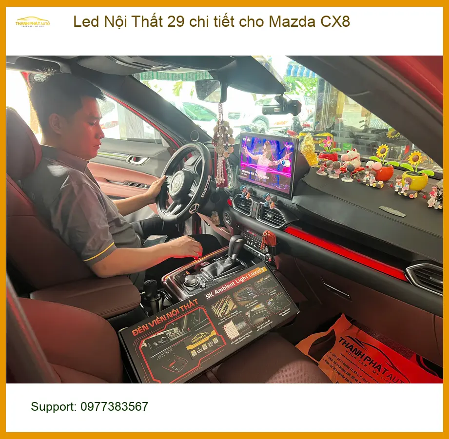 Anh Minh lắp Led Nội Thất 29 chi tiết cho Mazda CX8 tại Thủ Đức ảnh thực tế 3