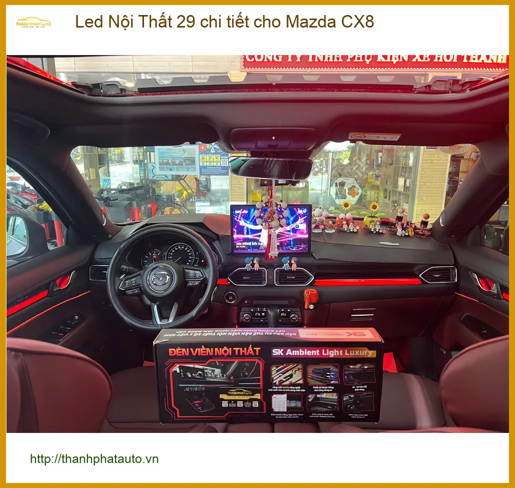Anh Minh lắp Led Nội Thất 29 chi tiết cho Mazda CX8 tại Thủ Đức ảnh thực tế 4