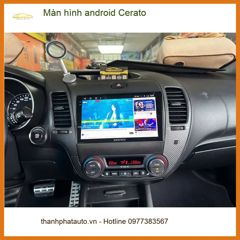 Anh Bách nâng cấp màn hình android Cerato Quận 12 vì màn hình zin quá chậm ảnh thực tế 2