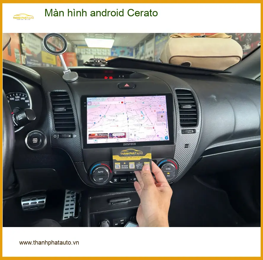 Anh Bách nâng cấp màn hình android Cerato Quận 12 vì màn hình zin quá chậm ảnh thực tế 3