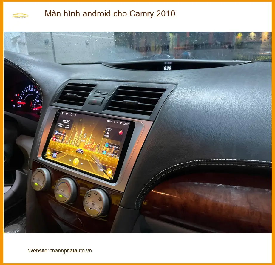 Anh Khang nâng cấp màn hình Android cho Camry 2010 tại Quận 9
