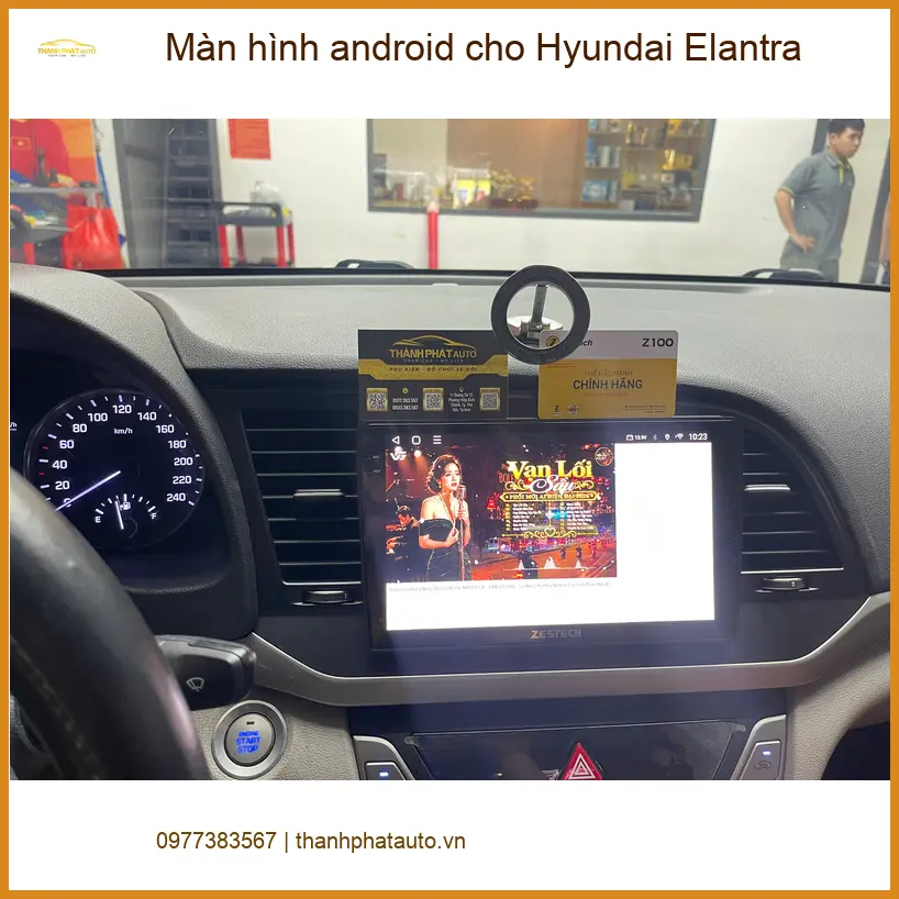 Anh Tùng lắp màn hình Android cho Hyundai Elantra Quận 12 để có trải nghiệm lái hiện đại hơn