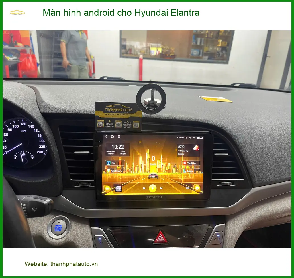 Anh Tùng lắp màn hình Android cho Hyundai Elantra Quận 12 để có trải nghiệm lái hiện đại hơn ảnh thực tế 2