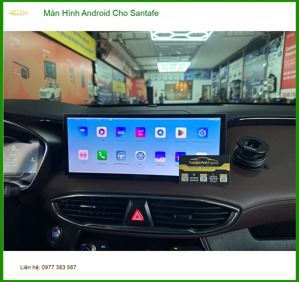 Anh Khang lắp Màn Hình Android cho Santafe ở Quận 12, giải trí thông minh ảnh thực tế 4