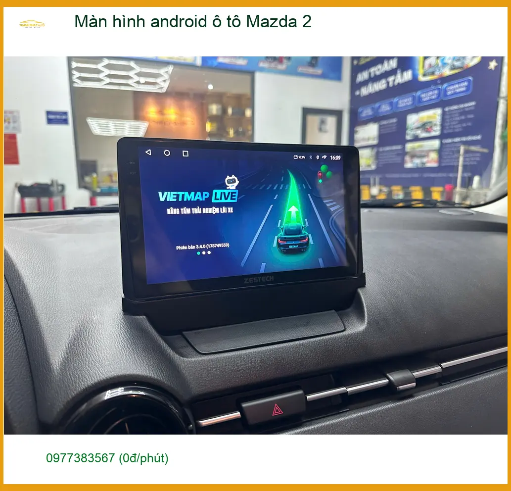 Chị Thảo nâng cấp màn hình Android Mazda 2 tại Quận 12 cần tư vấn kỹ ảnh thực tế 2