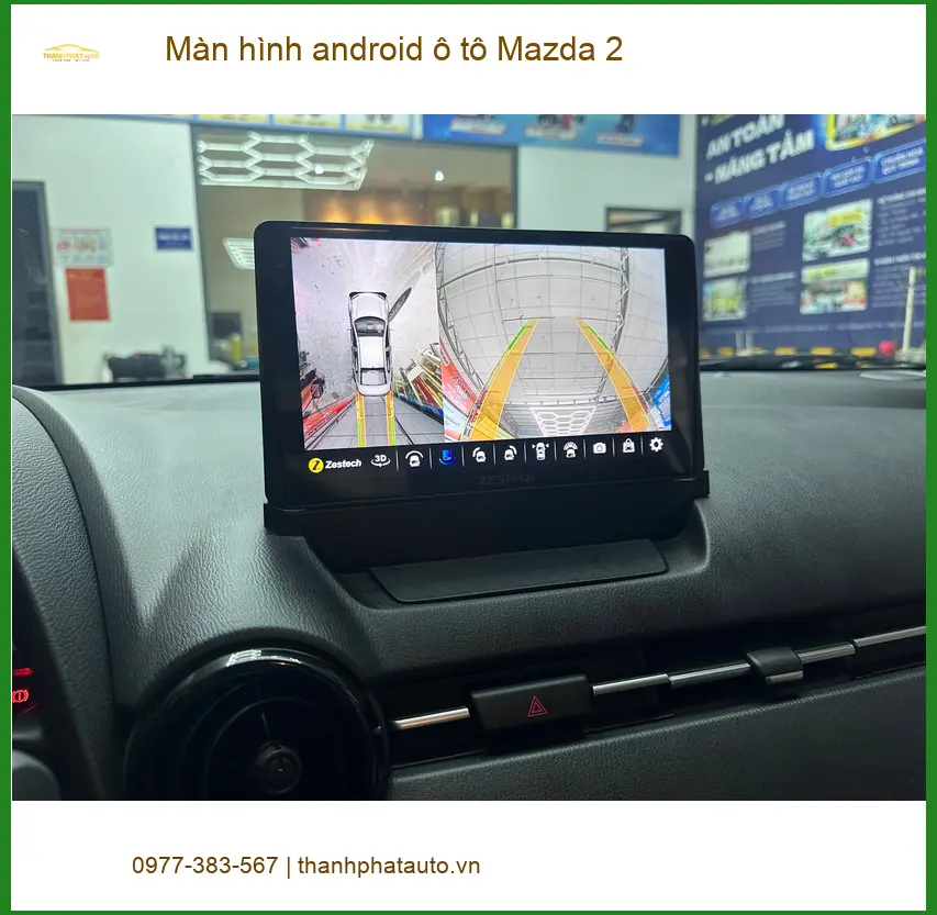 Chị Thảo nâng cấp màn hình Android Mazda 2 tại Quận 12 cần tư vấn kỹ ảnh thực tế 3