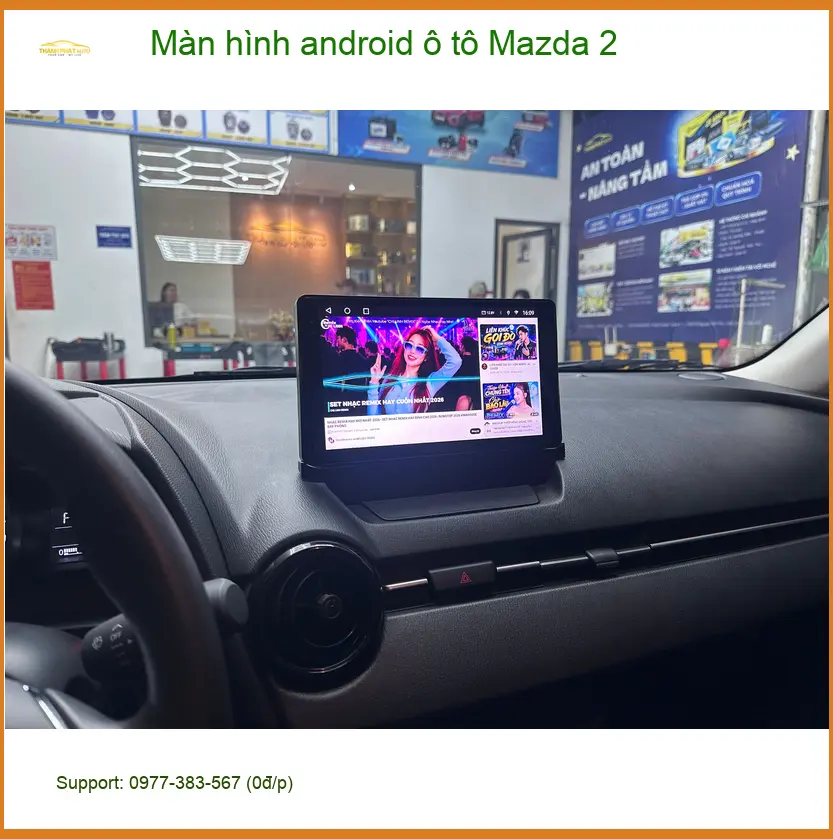 Chị Thảo nâng cấp màn hình Android Mazda 2 tại Quận 12 cần tư vấn kỹ ảnh thực tế 4