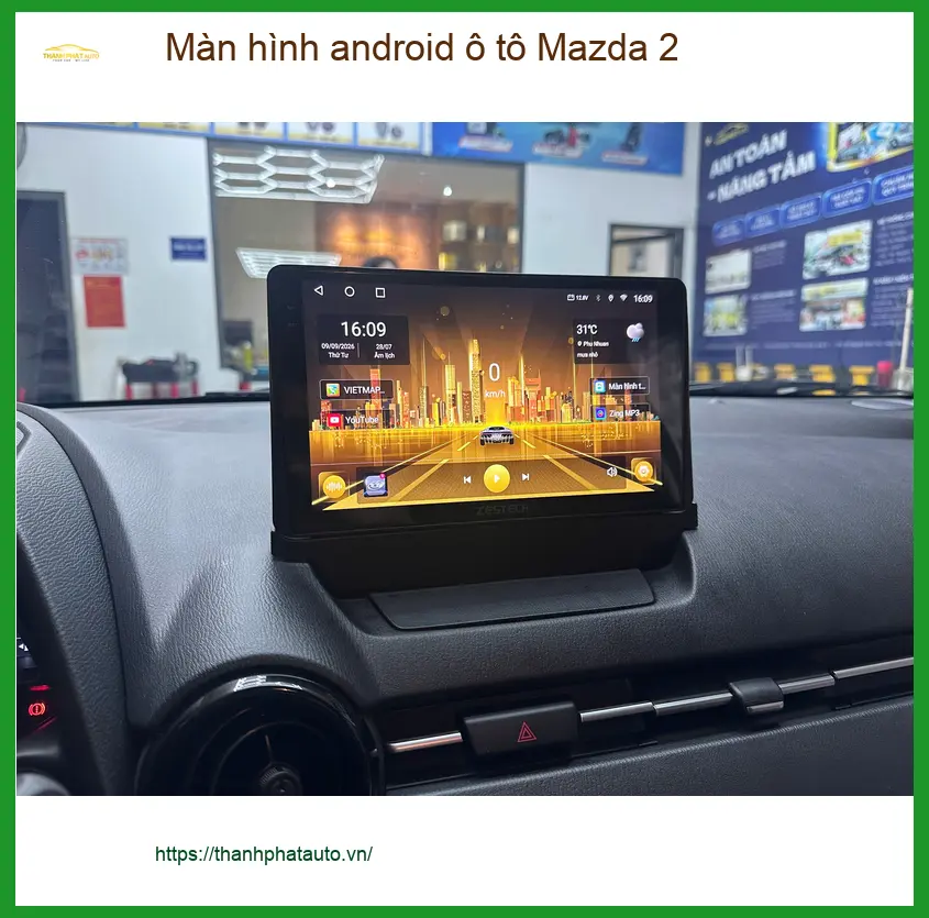 Chị Thảo nâng cấp màn hình Android Mazda 2 tại Quận 12 cần tư vấn kỹ ảnh thực tế 5