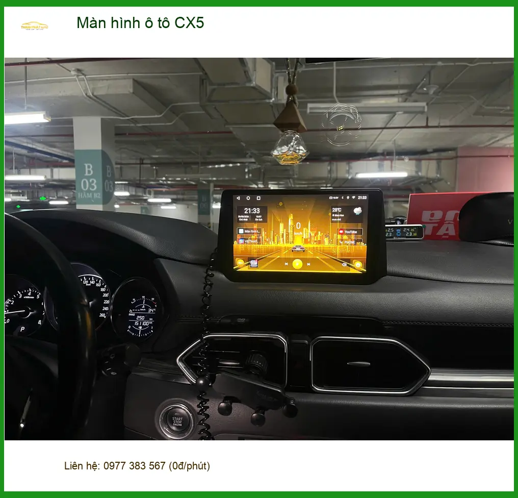 Anh Quốc Lắp Màn hình ô tô CX5 Quận 9 vì màn hình zin giật lag