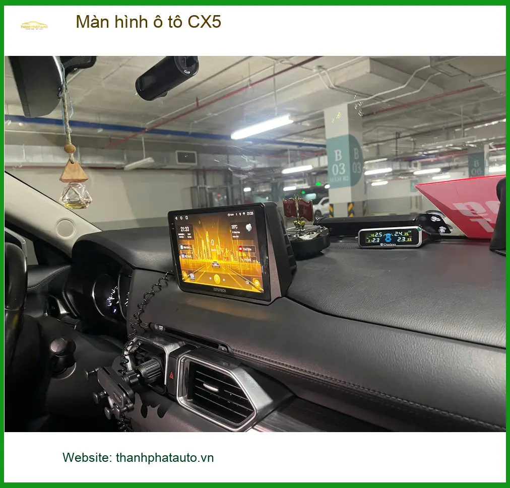Anh Quốc Lắp Màn hình ô tô CX5 Quận 9 vì màn hình zin giật lag ảnh thực tế 4