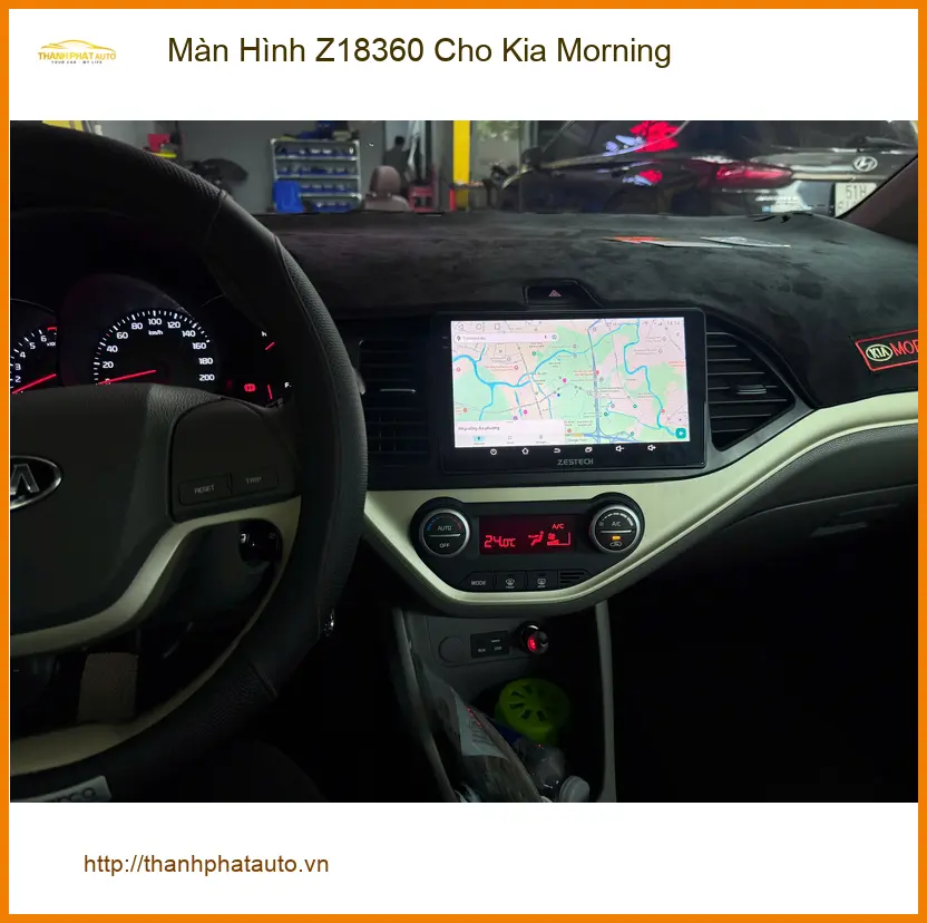 Anh Khải nâng cấp Màn Hình Z18360 cho Kia Morning tại Quận 9 ảnh thực tế 3