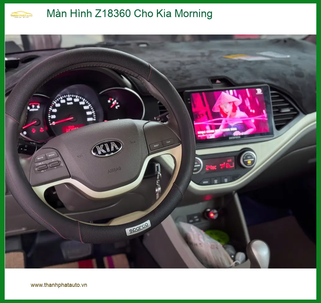 Anh Khải nâng cấp Màn Hình Z18360 cho Kia Morning tại Quận 9 ảnh thực tế 5