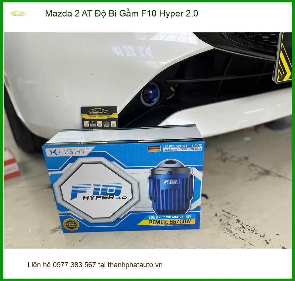 Chị Hà độ Bi Gầm F10 Hyper 2.0 cho Mazda 2 AT tại Quận 9