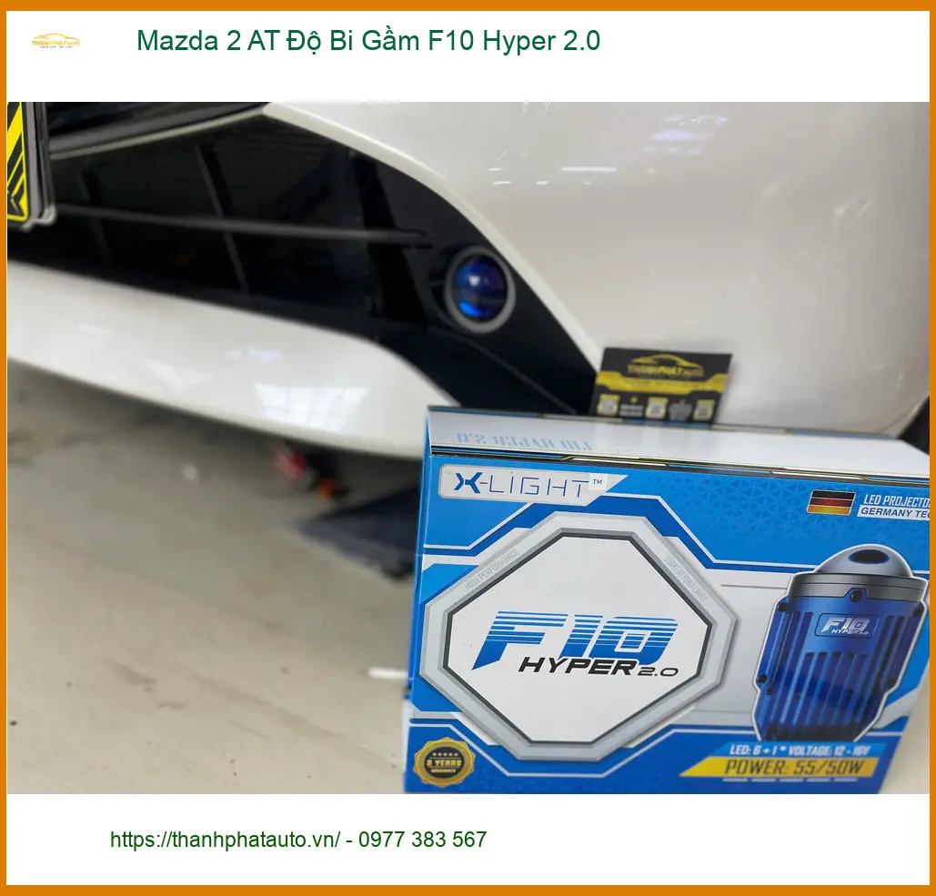 Chị Hà độ Bi Gầm F10 Hyper 2.0 cho Mazda 2 AT tại Quận 9 ảnh thực tế 4