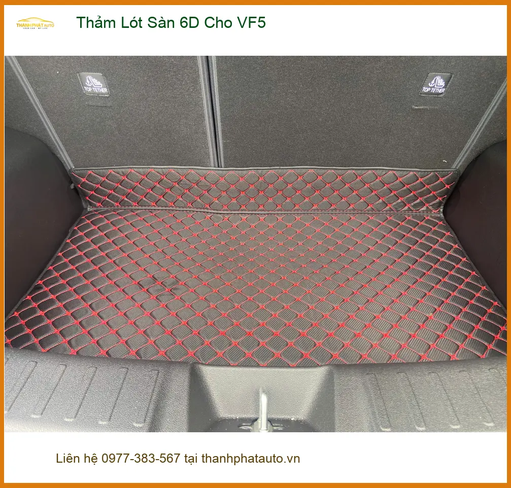 Anh Quang lắp Thảm Lót Sàn 6D cho VF5 Quận 12 vì muốn nội thất luôn sạch đẹp ảnh thực tế 2