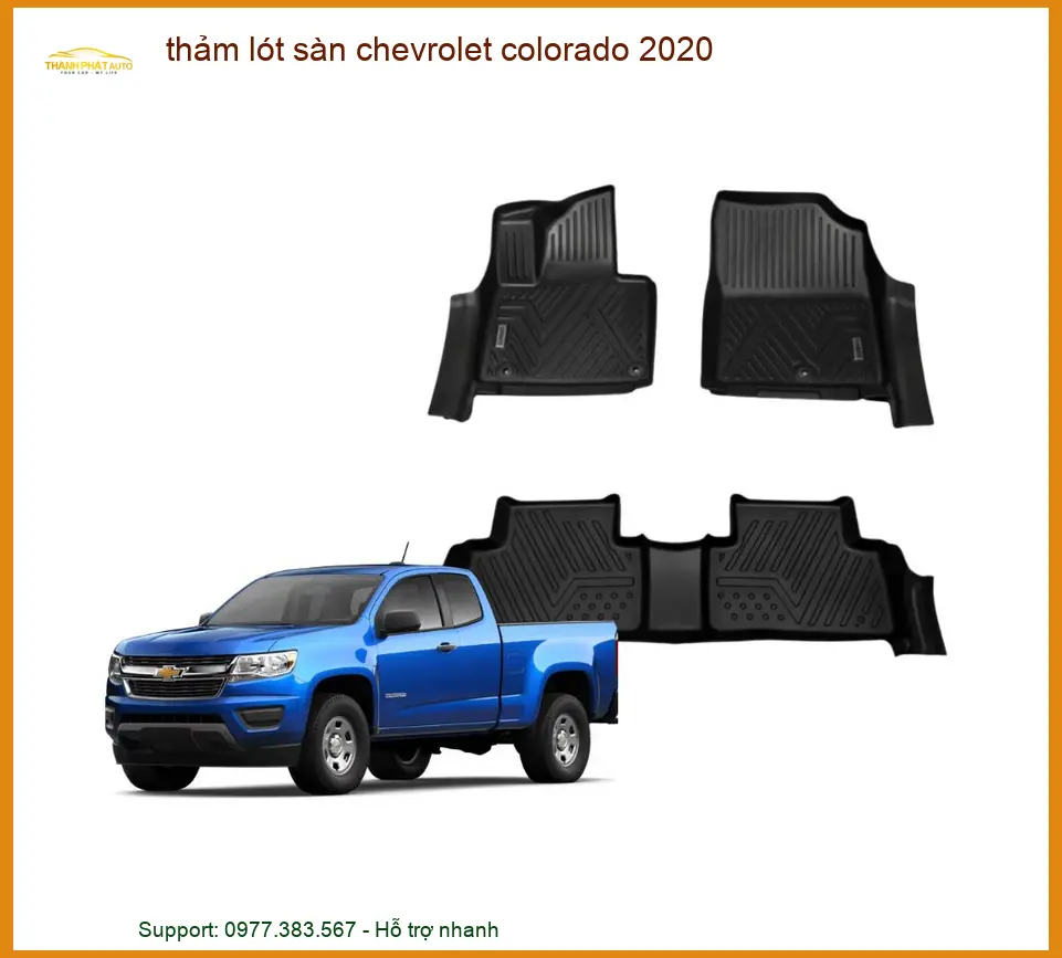 Thảm Lót Sàn Chevrolet Colorado 2020 - Địa Chỉ Lắp Đặt Uy Tín TPHCM