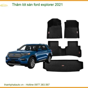 Thảm Lót Sàn Ford Explorer 2021 - Địa Chỉ Lắp Đặt Uy Tín TPHCM