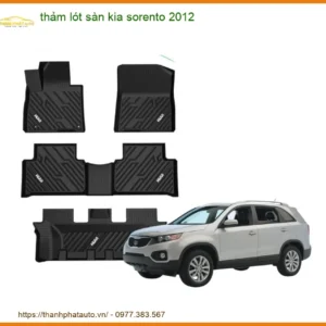 Thảm Lót Sàn Kia Sorento 2012 - Trung Tâm Lắp Đặt Chính Hãng TPHCM