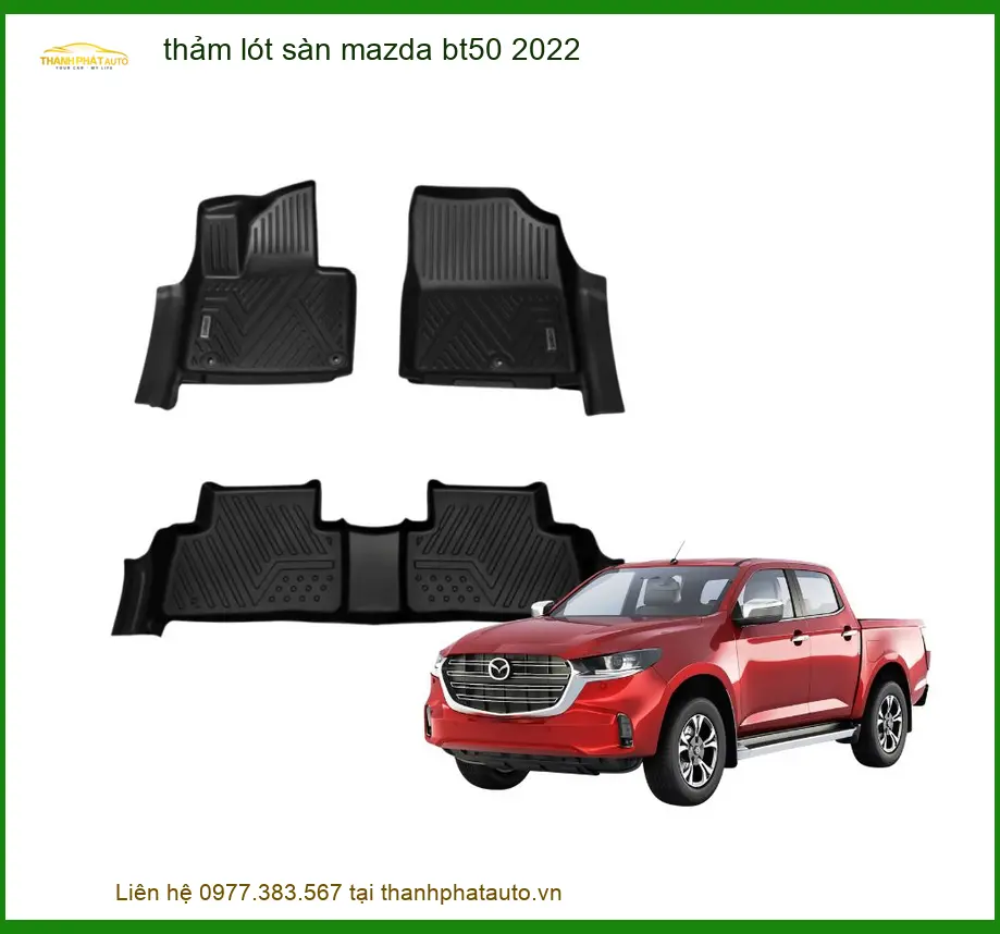 Thảm Lót Sàn Mazda BT50 2022 - Địa Chỉ Lắp Đặt Chính Hãng TPHCM