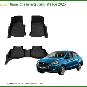 Thảm Lót Sàn Mitsubishi Attrage 2025 - Trung Tâm Gắn Chính Hãng TPHCM