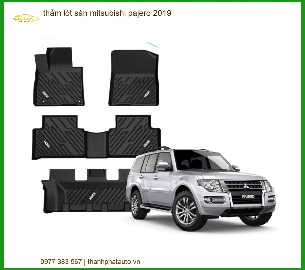 Thảm Lót Sàn Mitsubishi Pajero 2019 - Trung Tâm Gắn Chính Hãng TPHCM
