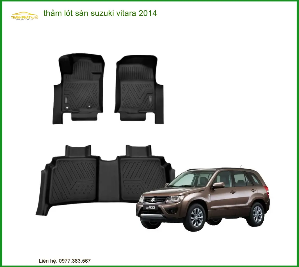 Thảm Lót Sàn Ô Tô Cao Cấp Suzuki Vitara 2014 - Địa Chỉ Lắp Đặt Uy Tín TPHCM