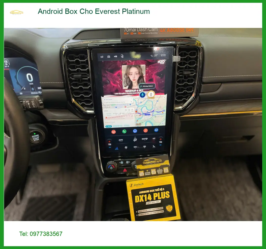 Anh Minh lắp Android Box cho Everest Platinum tại Quận 9 để xem YouTube và bản đồ tiện lợi hơn ảnh thực tế 2