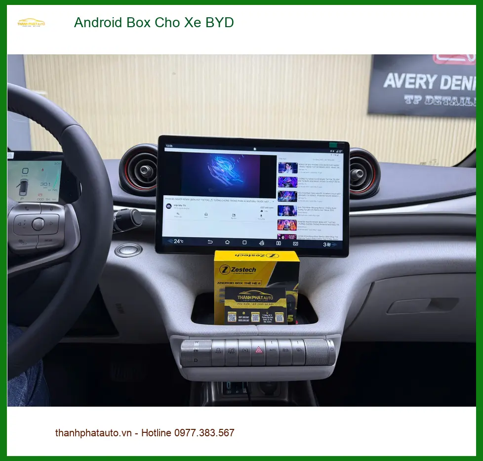Anh Minh lắp Android Box cho xe BYD để nâng tầm giải trí tại Quận Tân Bình