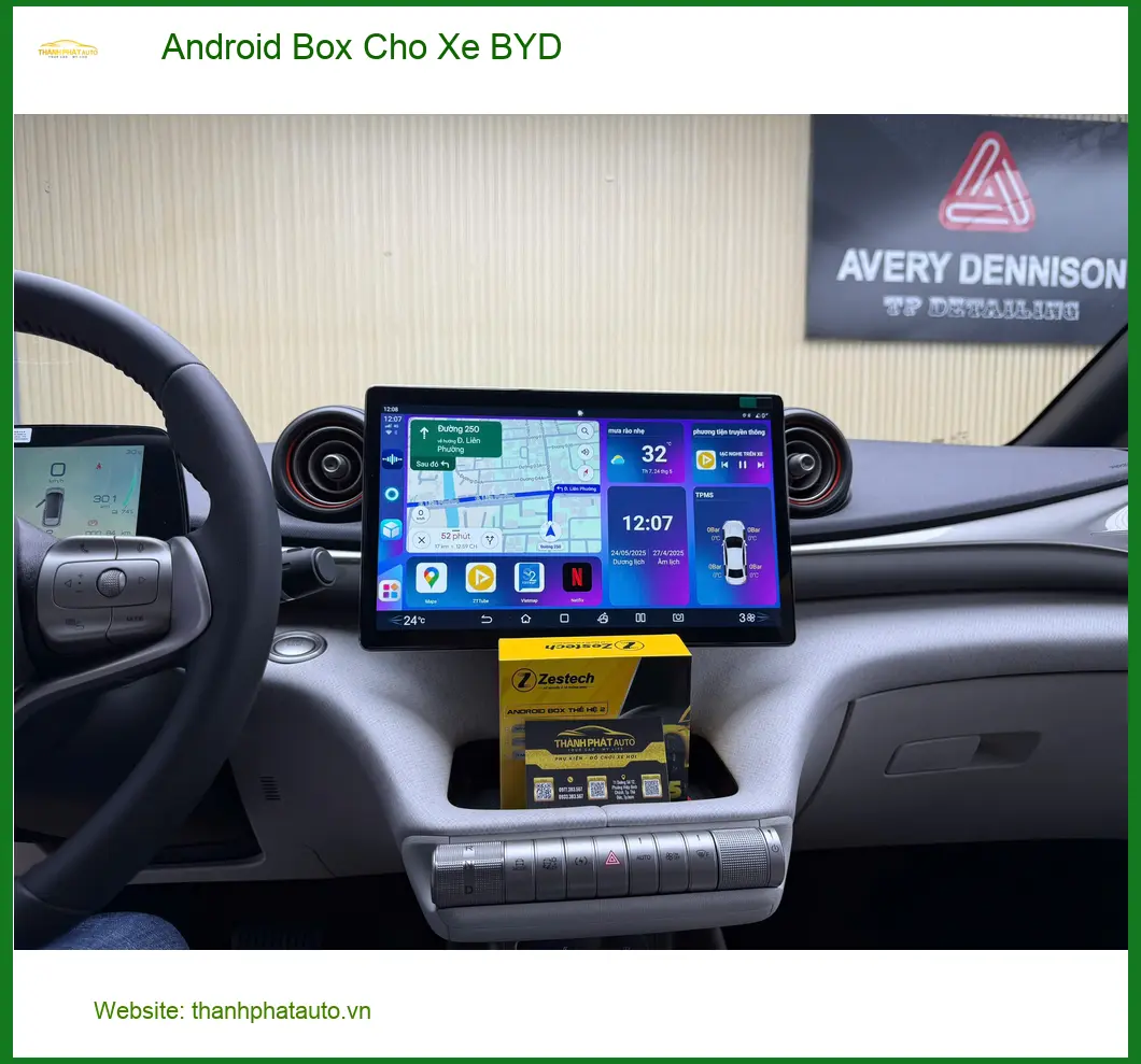 Anh Minh lắp Android Box cho xe BYD để nâng tầm giải trí tại Quận Tân Bình ảnh thực tế 2