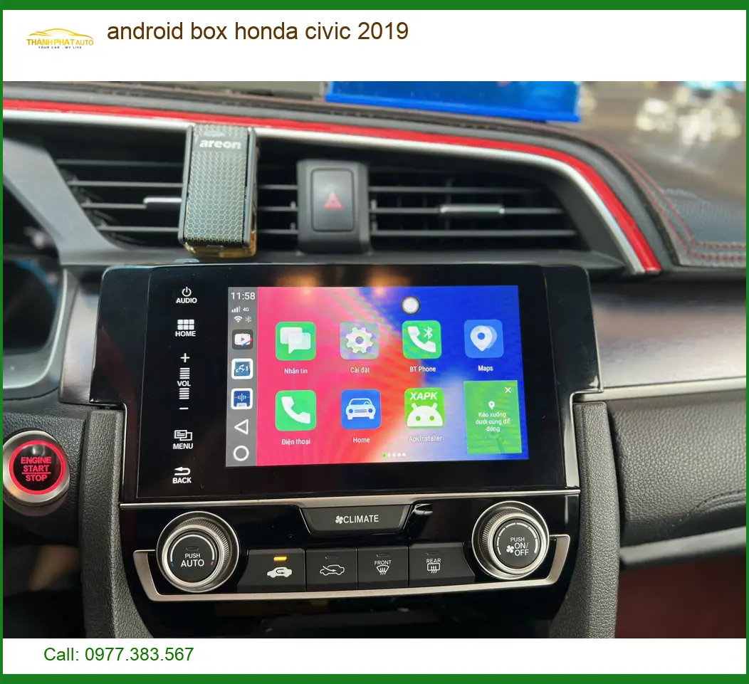 Android Box Honda Civic 2019 - Trung Tâm Lắp Đặt Chính Hãng TPHCM