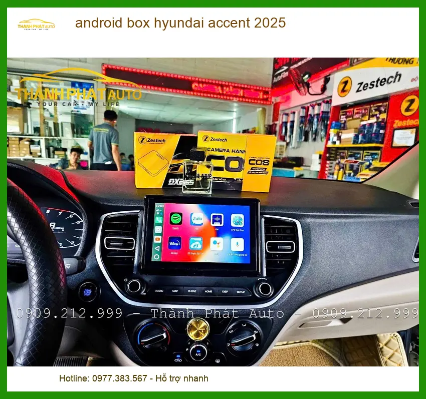 Android Box Hyundai Accent 2025 - Trung Tâm Lắp Đặt Chính Hãng TPHCM