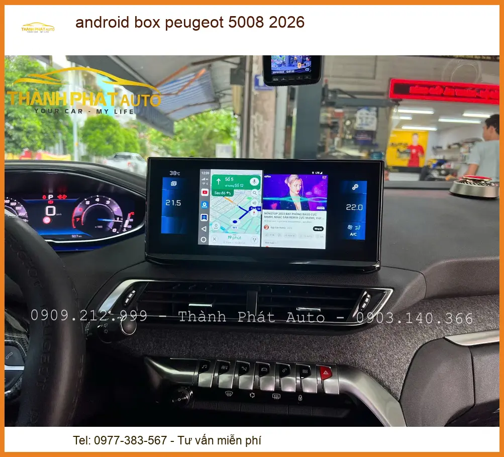 Android Box Xe Peugeot 5008 Đời 2026 - Địa Chỉ Lắp Đặt Uy Tín TPHCM