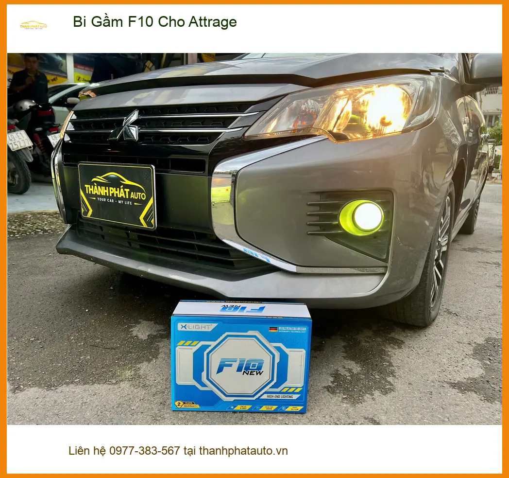 Anh Dũng độ Bi Gầm F10 Cho Attrage tại Quận Thủ Đức để lái xe an toàn hơn ảnh thực tế 4
