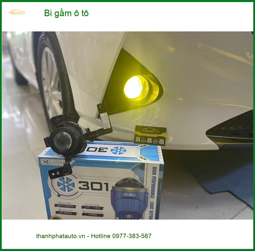 Chú Minh độ bi gầm ô tô Toyota Fortuner tại Củ Chi cải thiện tầm nhìn ảnh thực tế 2