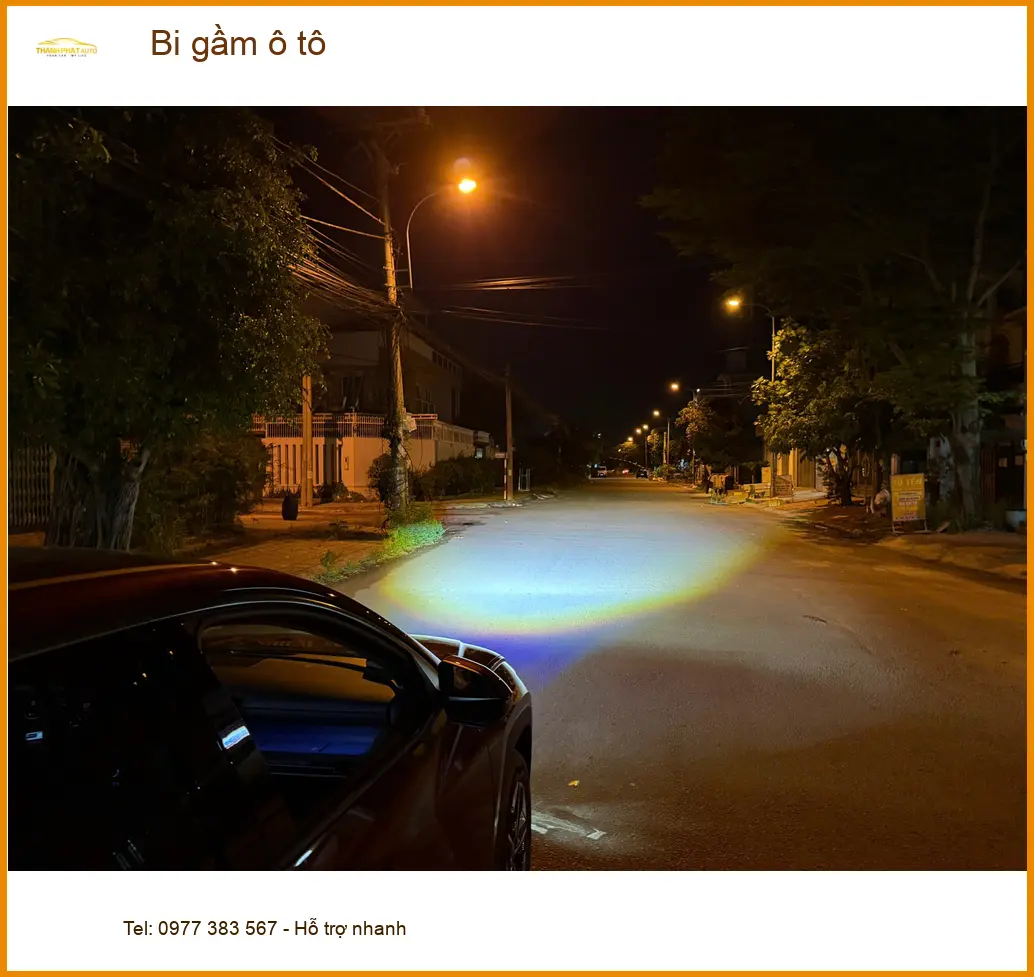 Anh Tấn lắp bi gầm ô tô cho Hyundai Santa Fe tại Quận Tân Bình để cải thiện tầm nhìn đêm ảnh thực tế 4