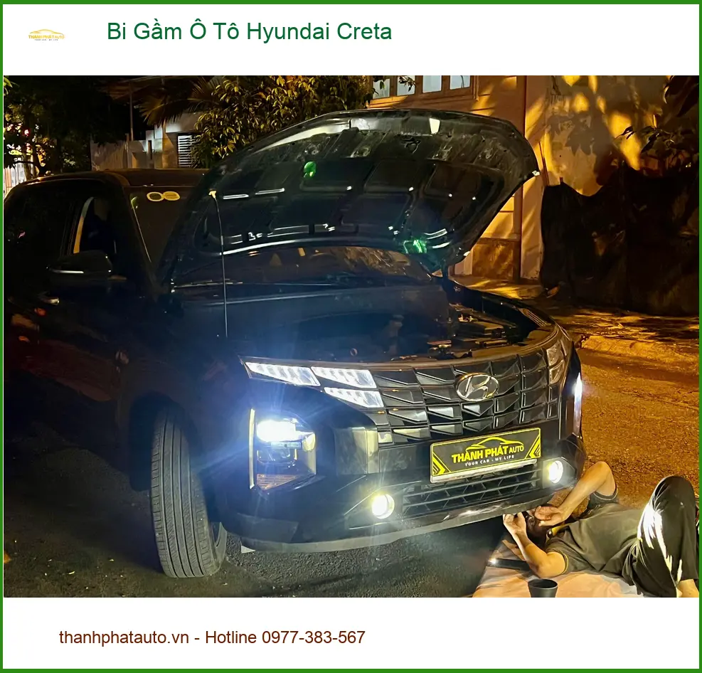 Anh Tuấn nâng cấp Bi Gầm Hyundai Creta tại Thủ Đức để lái xe an toàn hơn ảnh thực tế 3