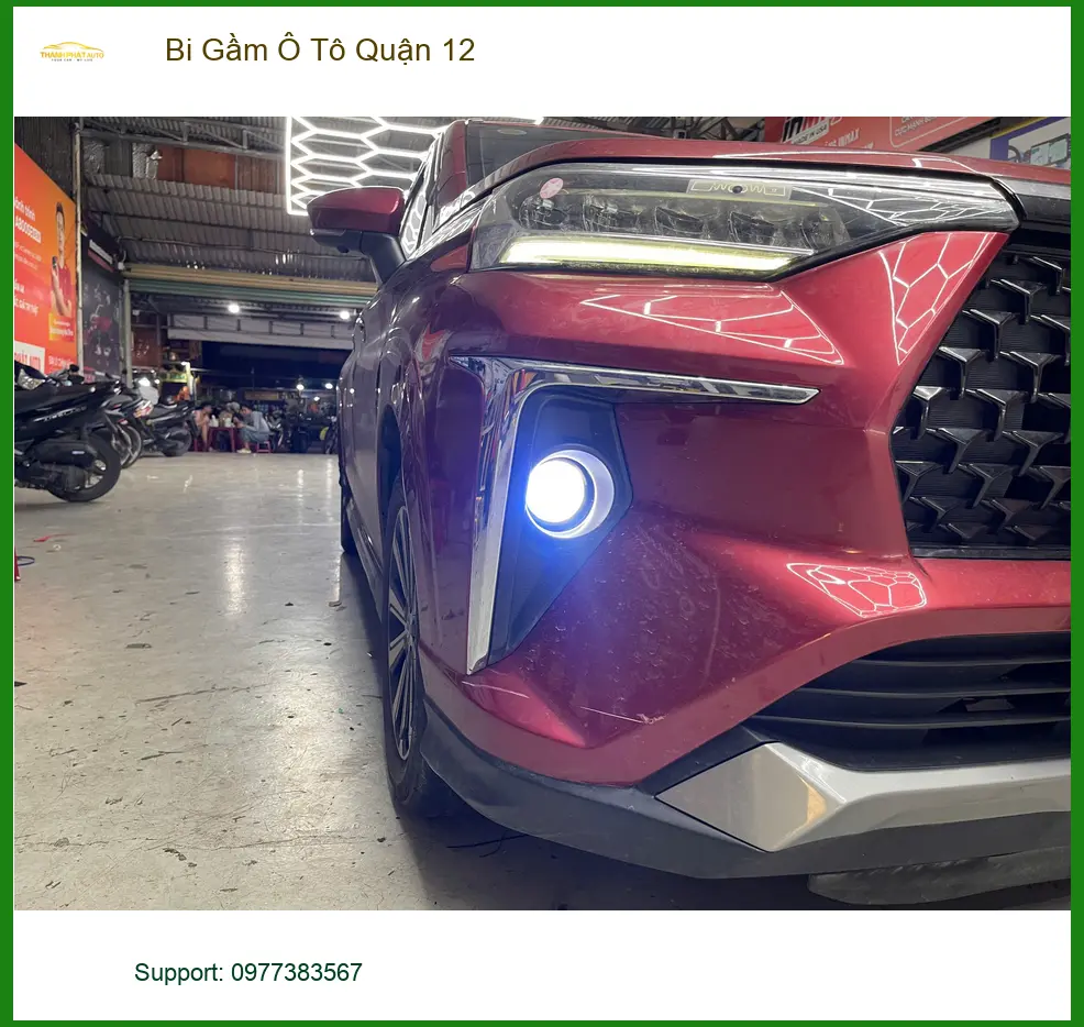 Anh Hoàng An độ bi gầm ô tô cho Hyundai Creta tại Quận 12 vì đèn zin kém sáng ảnh thực tế 2
