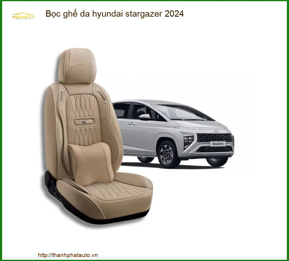 Bọc Ghế Da Hyundai Stargazer 2024 - Địa Chỉ Lắp Đặt Chính Hãng TPHCM
