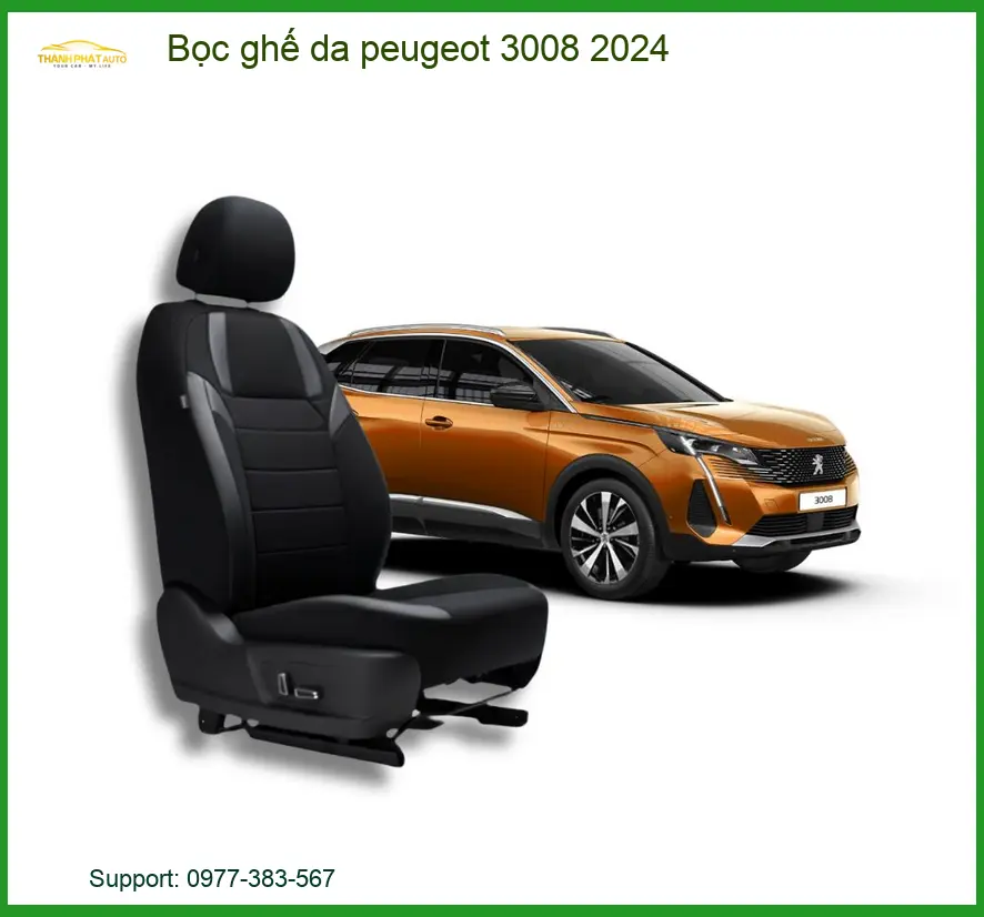 Bọc Ghế Da Peugeot 3008 2024 - Trung Tâm Lắp Đặt Uy Tín TPHCM