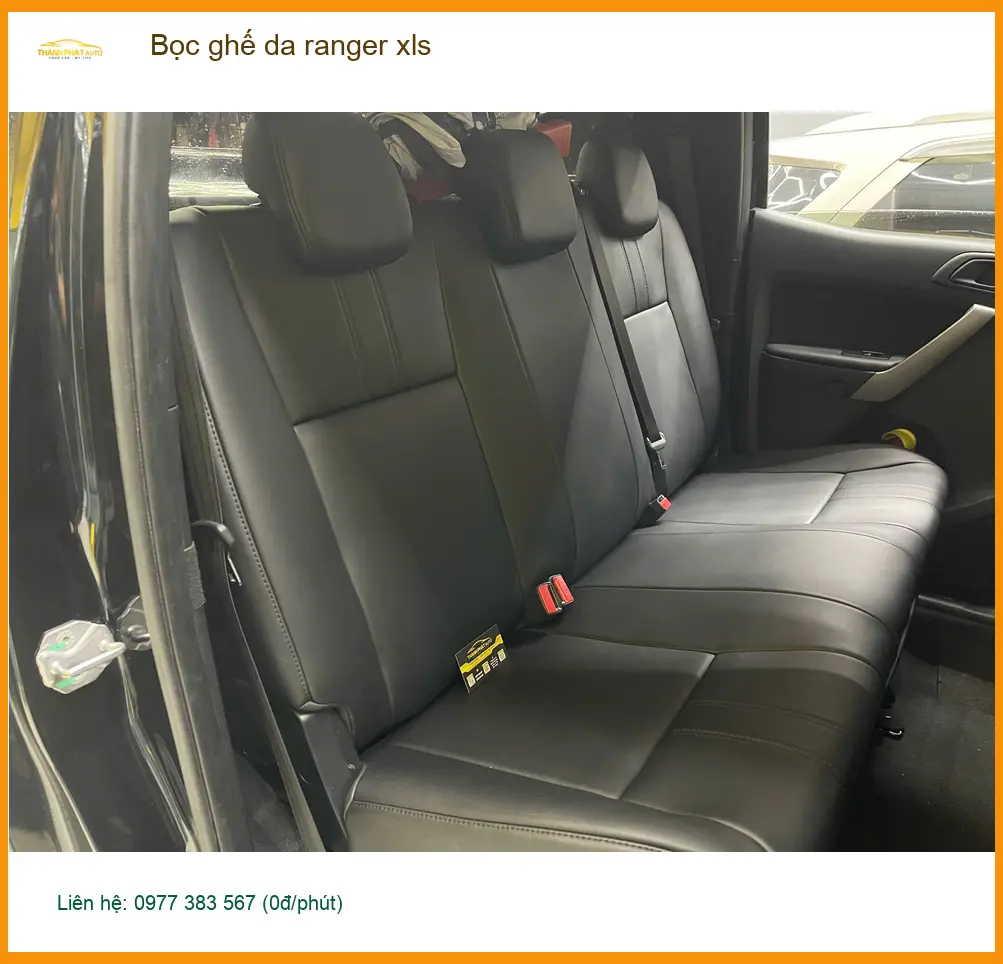 Anh Khang bọc ghế da Ranger XLS tại Quận 6 vì ghế zin đã bạc màu, xuống cấp ảnh thực tế 4