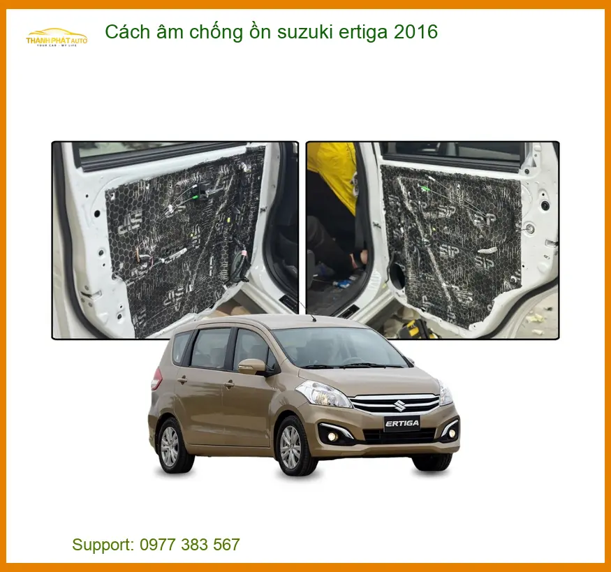 Cách Âm Chống Ồn Suzuki Ertiga 2016 - Địa Chỉ Lắp Đặt Uy Tín TPHCM