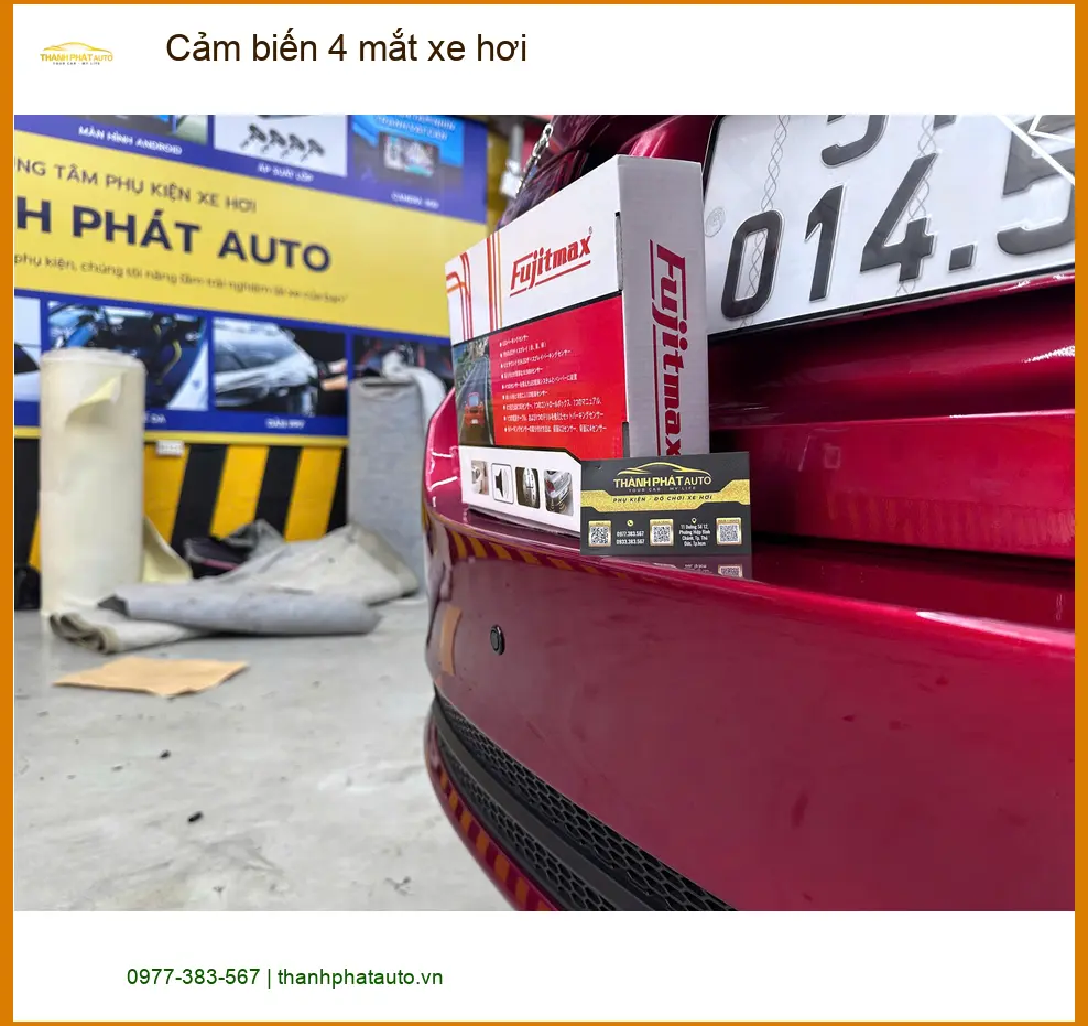 Anh Lâm lắp cảm biến 4 mắt xe hơi Ford Everest tại Bình Chánh để lùi xe an toàn ảnh thực tế 3